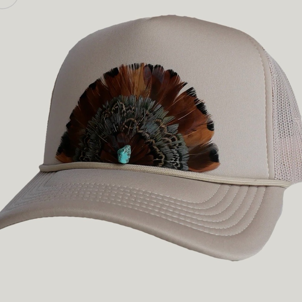 Little Bird Trucking Feather & Turquoise Tennessee Trucker Hat